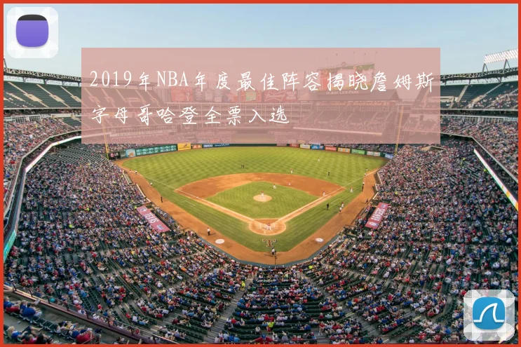 2019年NBA年度最佳阵容揭晓詹姆斯字母哥哈登全票入选